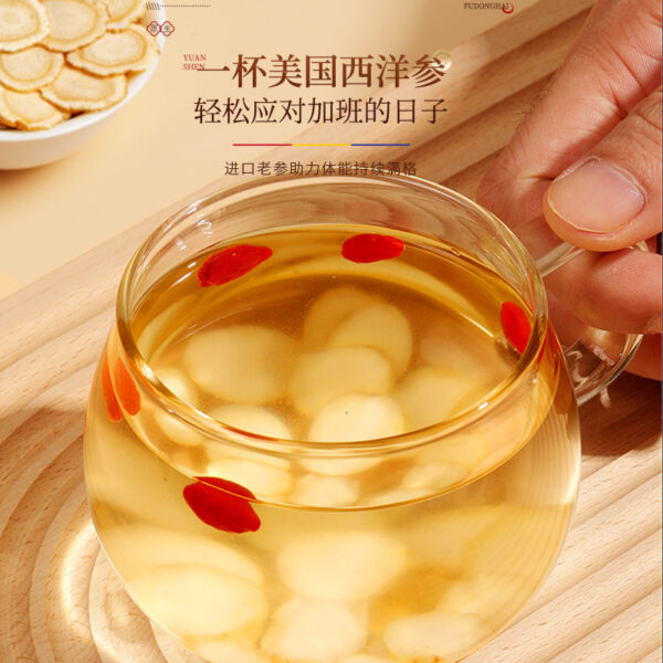 Fudonghai American American Ginseng 100g Thick Sliced American Ginseng Slices Imported Silver Standard Old Ginseng Tonic Wholesale - Image 2
