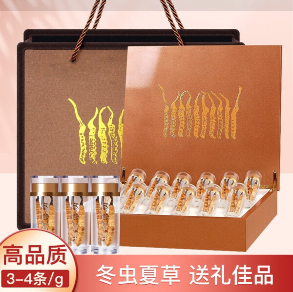 Fudonghai Cordyceps sinensis 10g whole (3-4 pieces/g) Qinghai freeze-dried Cordyceps sinensis wholesale first gift box - Image 6