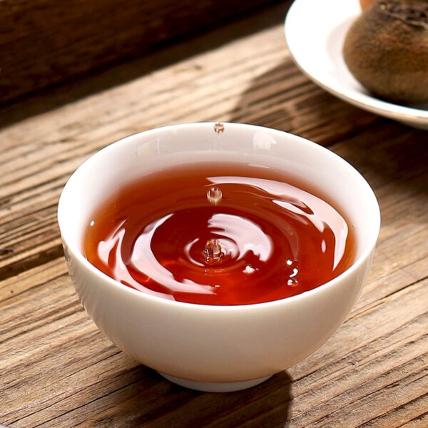 Zhongmin Hongtai Xiaoqing Orange Pu'er Authentic Xiaoqing Citrus Pu'er Tea 8 Years Chen Palace Pu'er Ripe Tea Canned 500g - Image 5