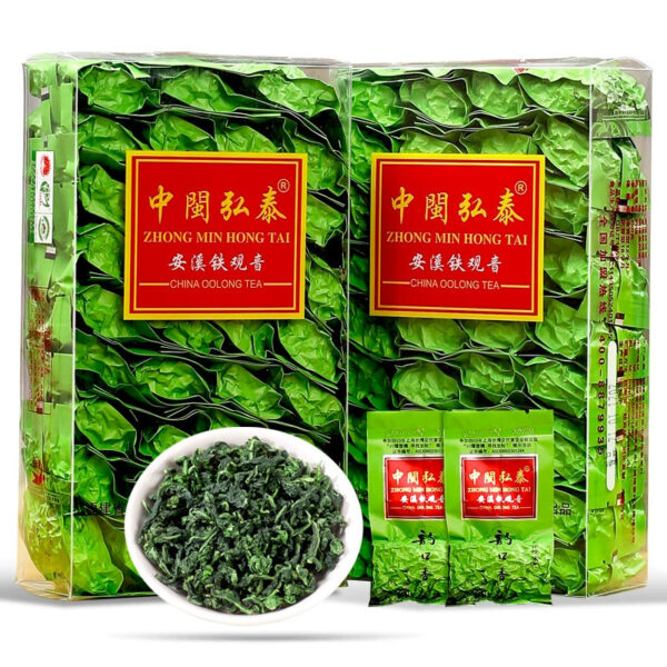 Zhongmin Hongtai Yun Kouxiang Fresh Green Anxi Tieguanyin New Tea Listed Orchid Scented Bag Boxed Tea 500g - Image 2