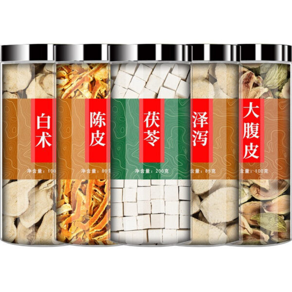 Atractylodes tangerine peel Poria Alisma large abdominal skin genuine Chinese herbal medicine combination health tea orange peel Ze white peel soak in water to drink - Image 6