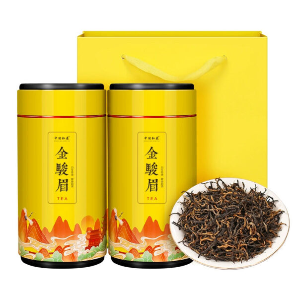 2025 Chinese New Year Tea Zhongmin Hongtai Jin Junmei Black Tea Premium Authentic Fujian Black Tea Bulk Gift Box 500g - Image 2