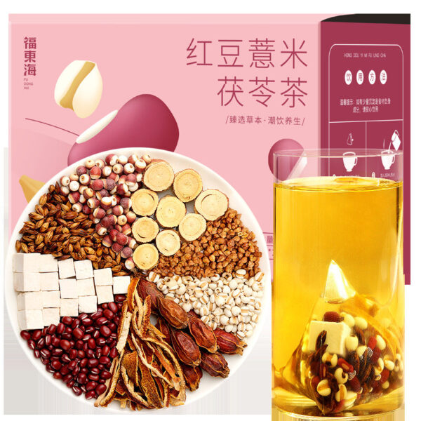 Fudonghai Red Bean Barley Poria Tea 200g Tartary Buckwheat Gorgon Coix Seed Barley Health Tea Scented Tea Wholesale