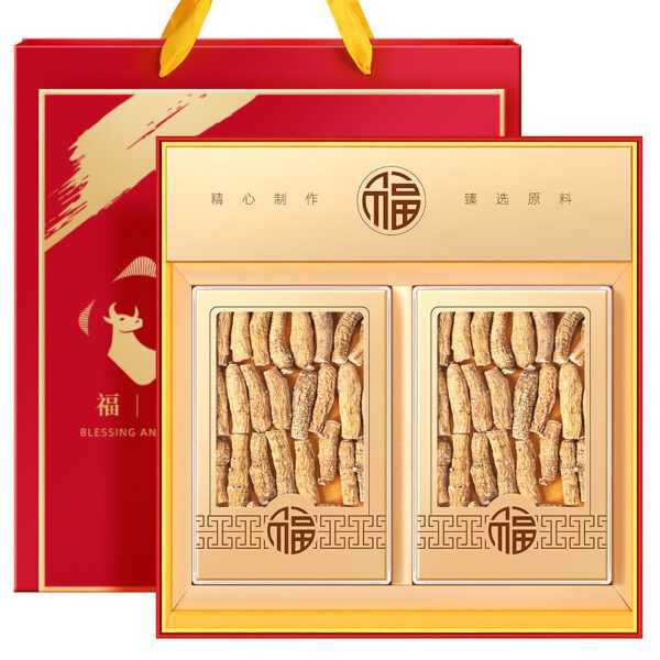 Fudonghai Funiu American Ginseng Gift Box Double Row 50g * 2 American Ginseng Short Branch Changbai Mountain Ginsenoside Tablets