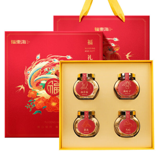 Fudonghai Fufeng gift box 190g (American ginseng 45g + wolfberry 70g + astragalus 50 + angelica 25)