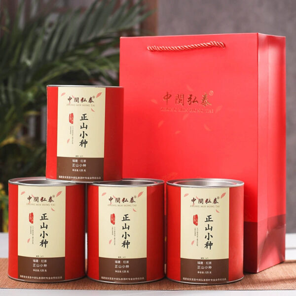 Zhongmin Hongtai black tea Zhengshan small species strong fragrance tea, flower and fruit honey fragrance Wuyishan new tea canned 500g gift - Image 5