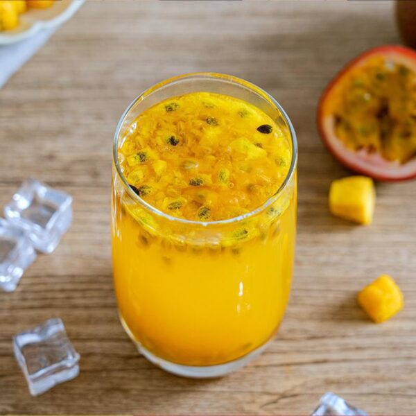 Freeze-dried passion fruit cubes, kumquat lemon slices, fruit tea, passion fruit tea soaked in water, dried passion fruit fruity - Image 2