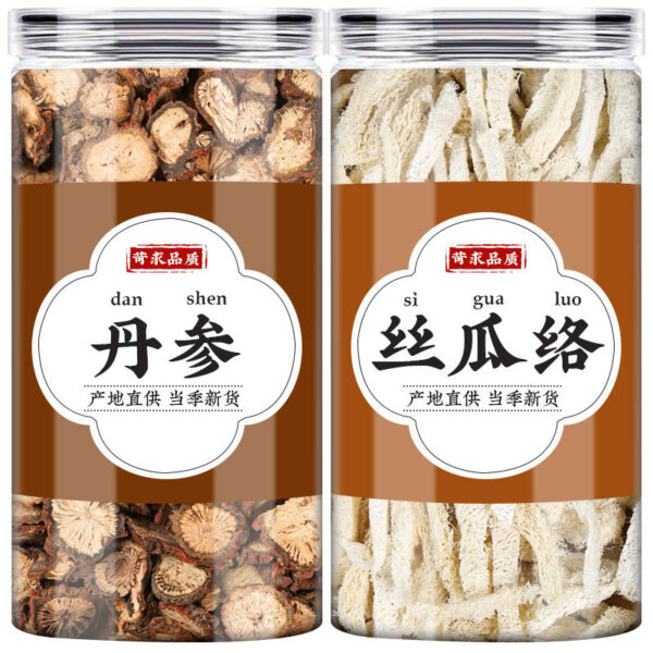 Danshen loofah Chinese herbal medicine genuine boiled water drink fresh Danshen slices make tea natural loofah flesh loofah wholesale - Image 5