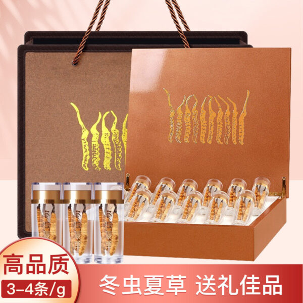 Fudonghai Cordyceps sinensis 10g whole (3-4 pieces/g) Qinghai freeze-dried Cordyceps sinensis wholesale first gift box
