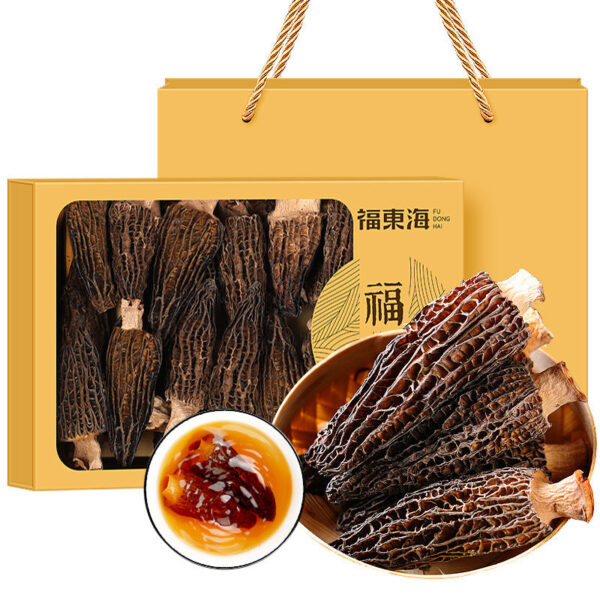 Fudonghai Mid-Autumn Festival group buying morels 100g gift box Shanzhen mushroom dry goods soup matsutake company gift delivery