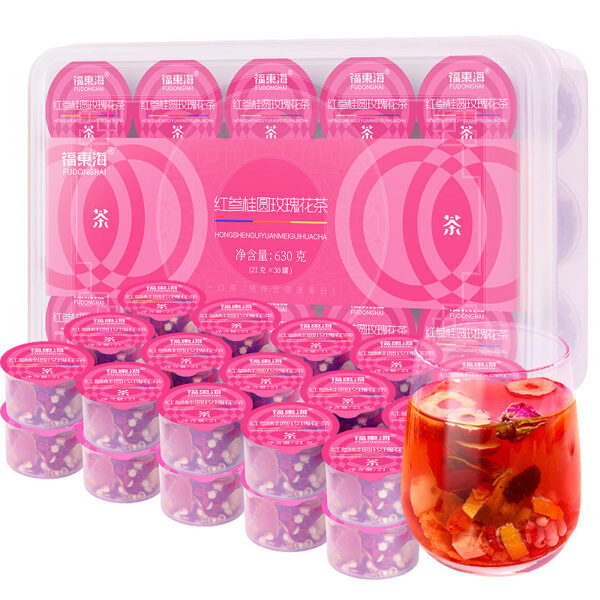 Fudonghai Red Ginseng Longan Rose Tea 24 Flavors Flower Beauty Tea Women's Ejiao Health Tea Flower and Herb Tea Wholesale - Image 5