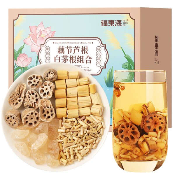 Fudonghai lotus root section reed root baimao root combination 520g health soup bag raw materials drying tea wholesale distribution
