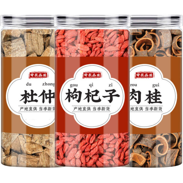 Eucommia cinnamon wolfberry Chinese herbal medicine genuine soaked in water to drink the effect of Du swollen skin red Gouqi structural tea commercial wholesale - Image 5