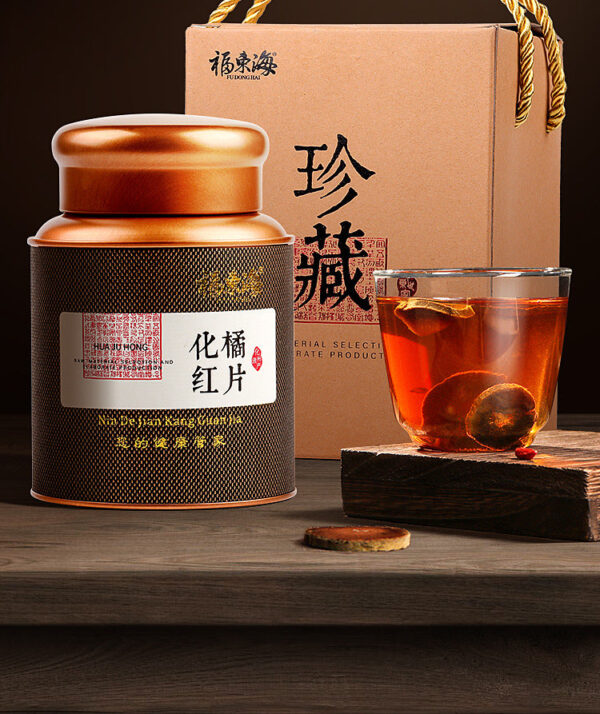 Fudong Haihua orange red 50g/can, Jinmao Zhengmao aged orange red fetus sliced, Huazhou orange peel orange red hair generation - Image 6