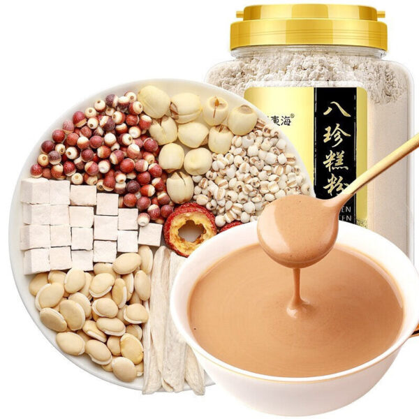 Fudonghai Bazhen Cake Powder 600g, Yam Barley Gorgon Poria Powder, Wholesale of Whole Grain Meal Replacement Powder - Image 6