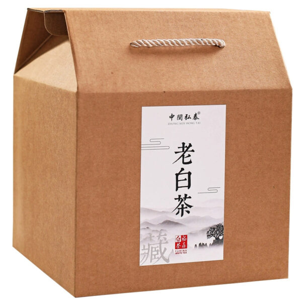Authentic aged old white tea alpine ancient tree raw material Zaoxiang Shoumei Gongmei white tea bulk gift box 500g - Image 2