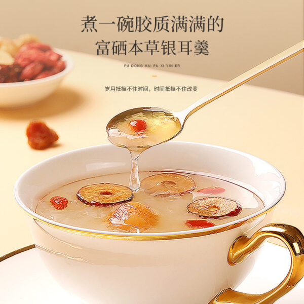 Fudonghai selenium-enriched Tremella 80g Materia Medica Tremella left-on-wash brewing ready-to-eat can be sent with bird's nest wolfberry and red dates - Image 2