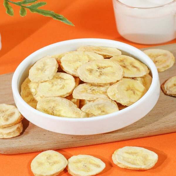 Freeze-dried banana slices Original dried banana, dried fruit, crispy slices, plantain dried sugar, non-fried bulk snacks - Image 2