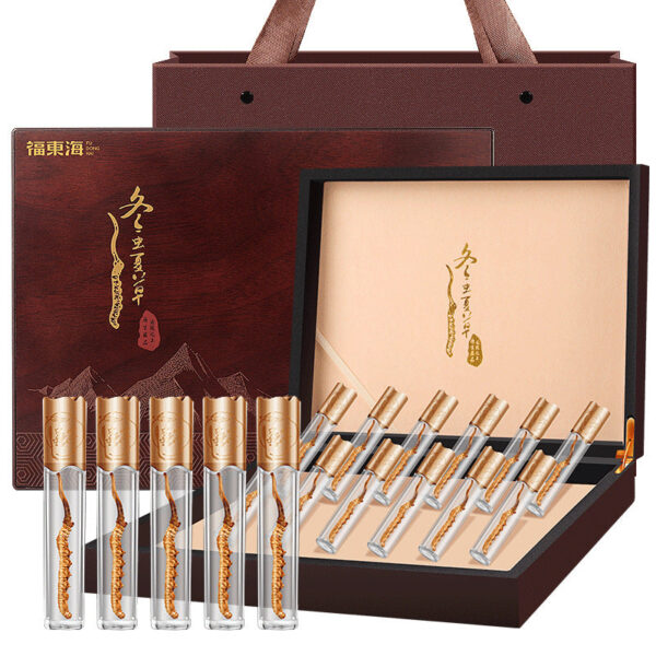 Fudonghai Cordyceps sinensis 4g Qinghai high-altitude source product selected Cordyceps dried wholesale gift box gift wholesale delivery