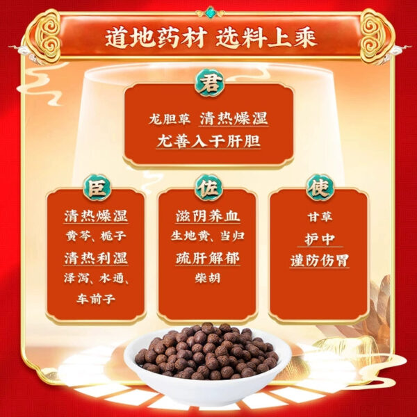 Tong Ren Tang Longdan Xiegan Pills 12 Bags Official Flagship Store Qingli Damp and Heat Xiegan Decoction Lianhuwang Spleen Deficiency Moisture Heavy - Image 4