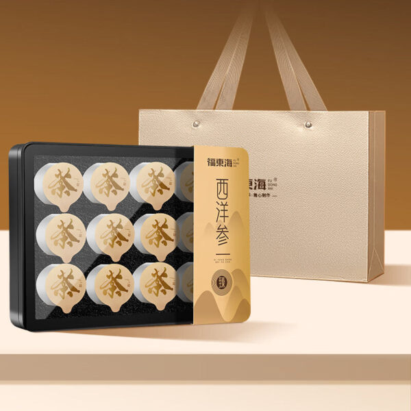 Fudonghai American Ginseng Slices Gift Box 108g Jilin Changbai Mountain Ginseng Slices Health Tea Small Pot Tea New Year's Wholesale