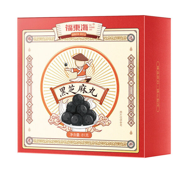 Fudonghai Crispy Sesame Pills Genuine Nine Steamed Nine Sun Black Sesame Pills Wholesale Pregnant Women Black Sesame Snacks Ready to Eat - Image 5