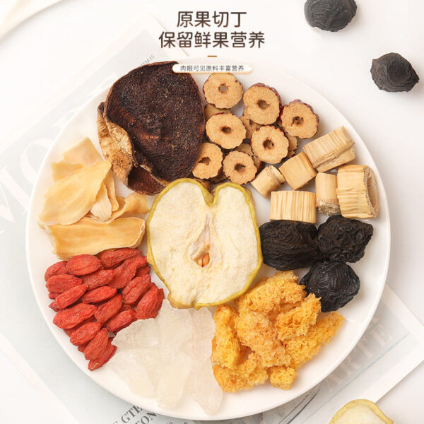 Fudonghai Xiaoxiang Pear Soup 120g/box Tremella Fresh Reed Root Dried Sydney Combination Triangle Bag Free Tea Brewing Tea Drink - Image 2