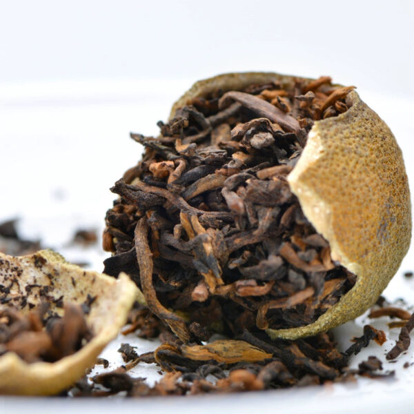 Raw sun-dried small green orange Pu'er tea, orange *****ngerine peel tea, Chen Palace cooked tea, bulk gift box, 500g green orange - Image 4