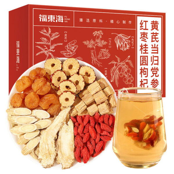 Fudonghai Astragalus Angelica Codonopsis red dates longan wolfberry tea 150g nourishing and health tea gift box wholesale distribution - Image 5
