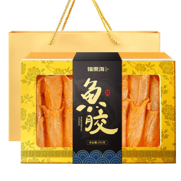 Fudonghai isinglass 250g/gift box A5 deep-sea isinglass flower glue fish belly swim bladder yellow croaker flower glue dry tube dry goods - Image 2