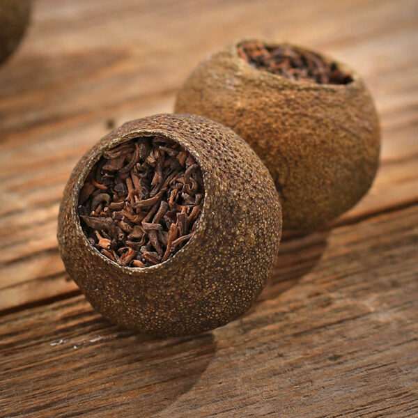 Zhongmin Hongtai small green orange Pu'er ripe tea tangerine peel Pu'er small green orange tea leaves small citrus Pu'er tea bags to drink by yourself - Image 2
