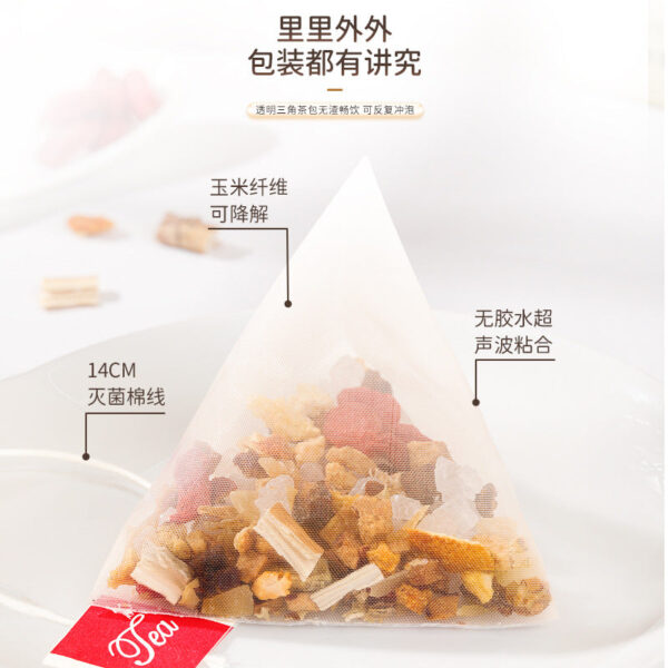 Fudonghai Xiaoxiang Pear Soup 120g/box Tremella Fresh Reed Root Dried Sydney Combination Triangle Bag Free Tea Brewing Tea Drink - Image 4