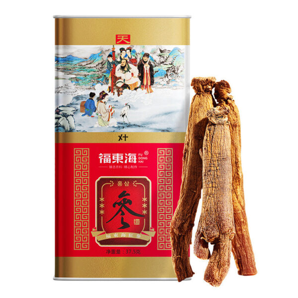 Fudonghai Korean ginseng 37.5g Changbai Mountain red ginseng can be sliced, ginseng soaked in water, tea, tonics wholesale distribution