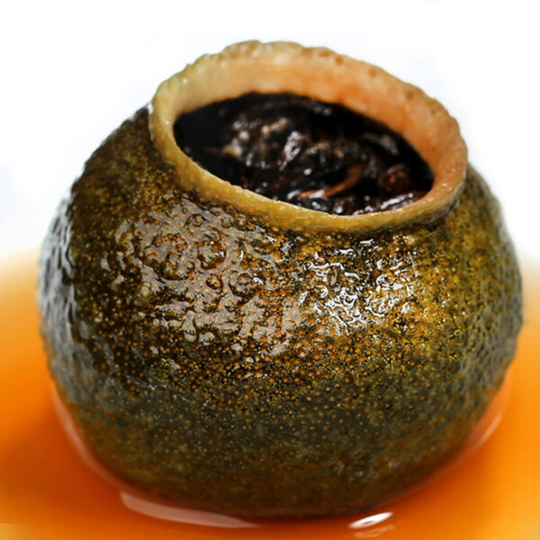 Raw sun-dried small green orange Pu'er tea 10 years old Chen palace cooked tea, orange *****ngerine peel tea gift box, green orange bulk 250g - Image 3