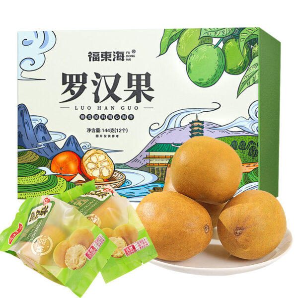 Fudonghai freeze-dried Luo Han Guo 144g box tea Luo Han Guo flower independent packaging can be repeatedly soaked in water for health
