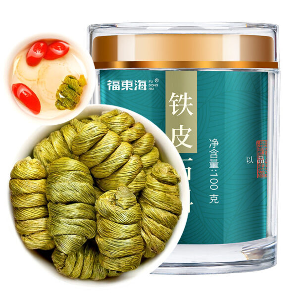 Fudonghai Dendrobium officinale 100g, canned Zhejiang Yueqing high-quality Dendrobium maple bucket slag-free dry goods wholesale Dendrobium officinale