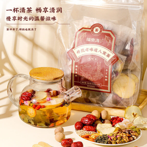 Fudonghai Babao Tea 800g, longan red dates, wolfberry roses, men's and women's solid soup tea, conditioning health tea gift - Image 2