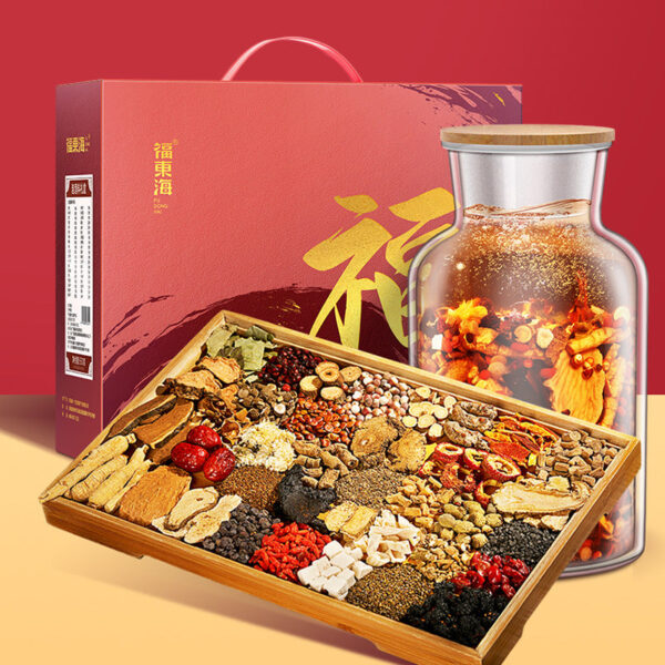 Fudonghai sparkling wine material 550g gift box, Chinese herbal medicine set, male formula sparkling wine raw material combination, wholesale distribution - Image 4