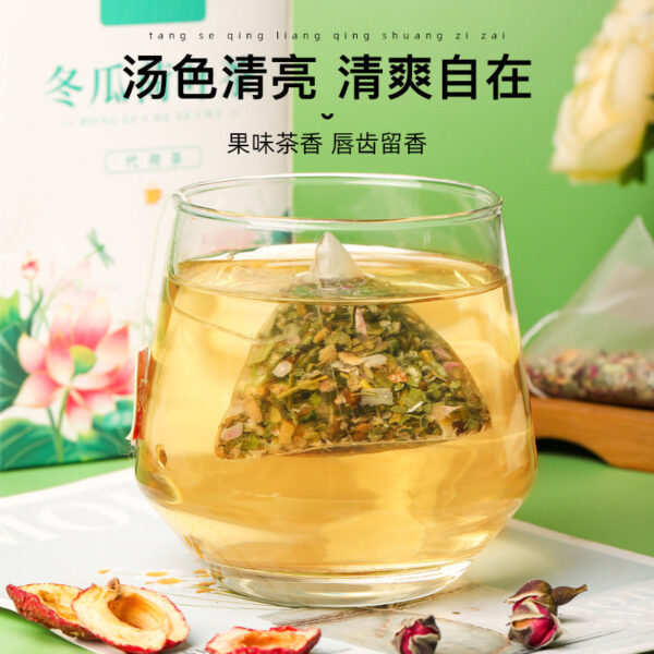 Fudonghai winter melon lotus leaf tea 120g/box, rose cassia seeds brewed flower tea, women's flower tea substitute tea - Image 2