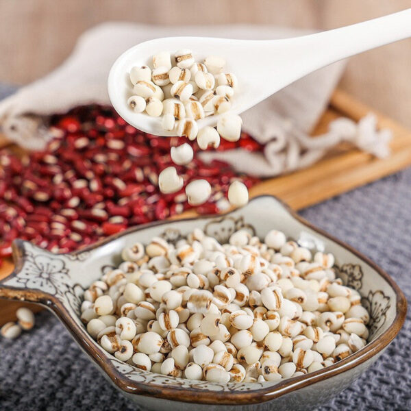 Coix Seed Chinese Herbal Medicine Decoction Pieces 500g Fried Barley Red Bean Raw Red Bean Gorgon Poria - Image 2