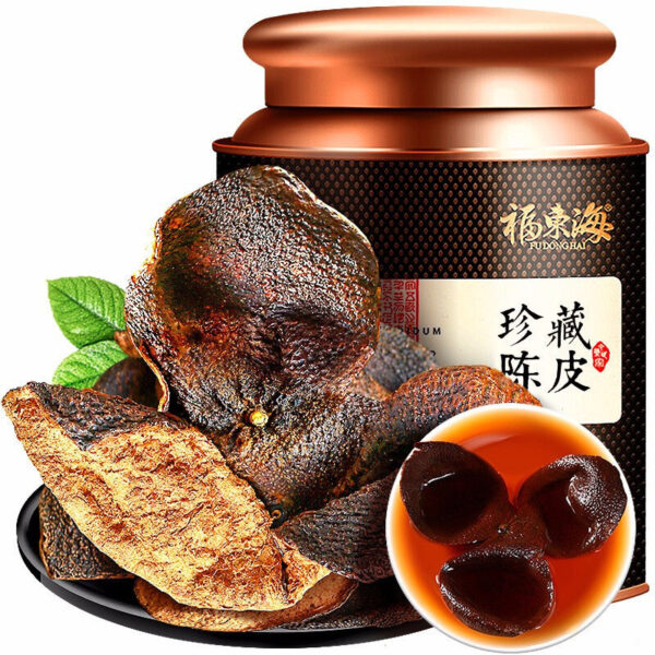 Fudonghai tangerine peel 100g, Guangdong old tangerine peel dried red peel authentic raw tangerine peel tea soaked in water and soup gift box - Image 5