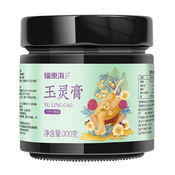 Fudonghai Yuling ointment 300g/bottle, black ginseng longan female nourishing lady cream gift wholesale distribution - Image 6