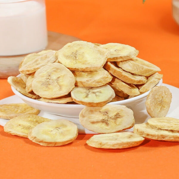 Freeze-dried banana slices Original dried banana, dried fruit, crispy slices, plantain dried sugar, non-fried bulk snacks - Image 5