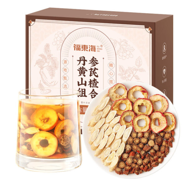 Fudonghai Danshen Astragalus Hawthorn Combination 300g/box, Tee Tea Health Tea Soaked in water and soup Wholesale distribution