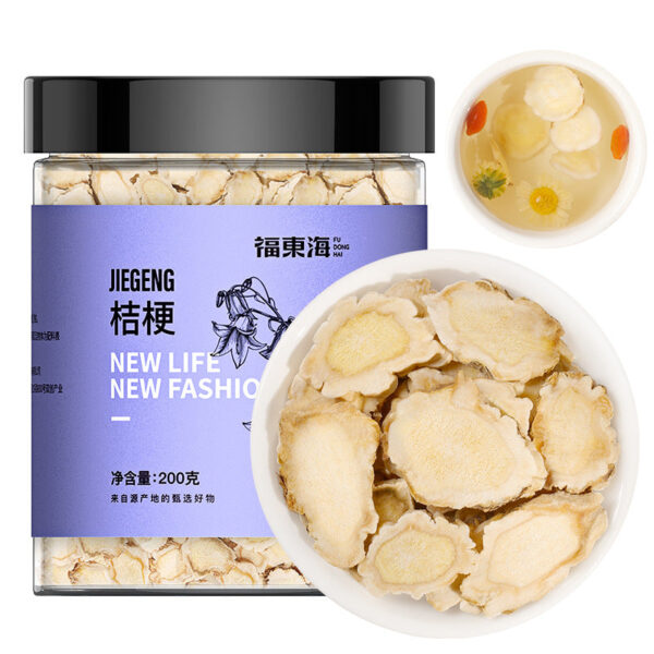 Fudonghai Platycodon tablets 200g/can wholesale Chinese medicinal materials, the origin is directly supplied to Platycodon flowers, and the tea is sent without sulfur fumigation. - Image 5