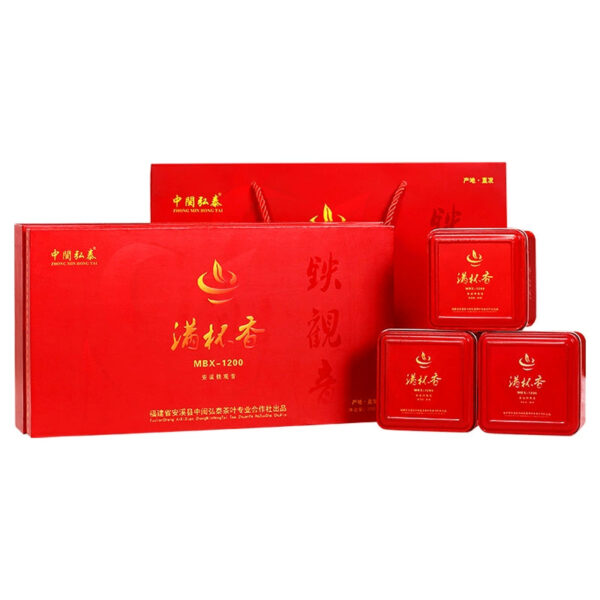 Zhongmin Hongtai Premium Zhengwei Qingxiang Anxi Tieguanyin Tea Full Cup Fragrance 0600 Free Gift Box in loose bags - Image 2