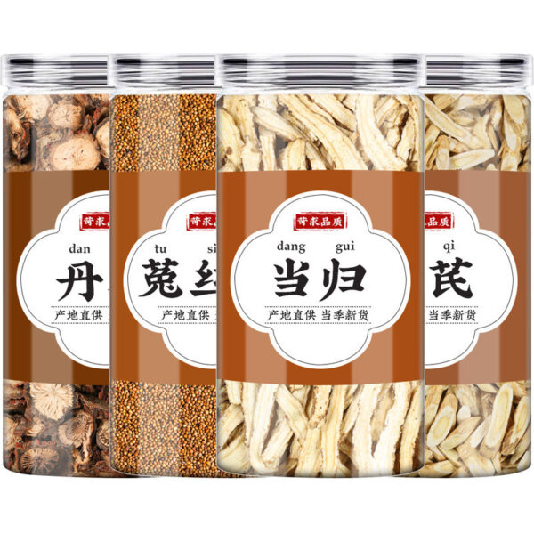 Danshen Dodder Angelica Astragalus Genuine Chinese Herbal Medicine Men Boil Water Drink Health Danshen Angelica Tablets Dodder Tea - Image 5