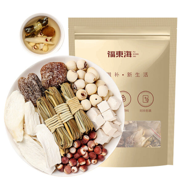 Fudonghai rushes Yuzhu Huaishan fig Ophiopogon yellowstone candied dates 240g dry soup buns raw material combination sweet soup