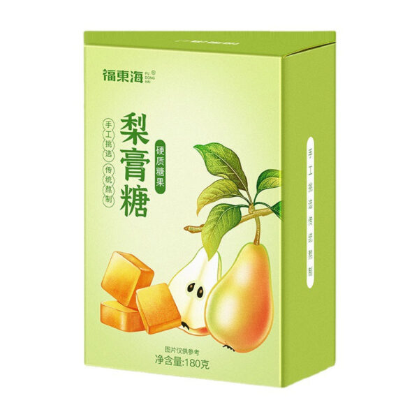 Fudonghai autumn pear candy 180g, pear paste candy, fruit candy, mint-flavored fresh fruit cube, children's candy wholesale distribution - Image 5