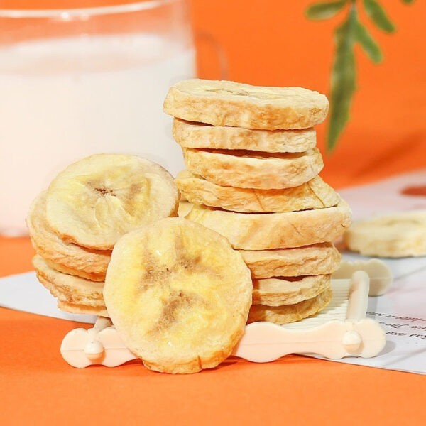 Freeze-dried banana slices Original dried banana, dried fruit, crispy slices, plantain dried sugar, non-fried bulk snacks - Image 7